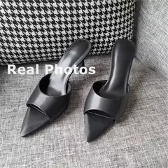 FEDONAS-Sandalias de tacón alto de piel auténtica para mujer, zapatos sexys de Punta abierta para fiesta, boda, Verano - buy online