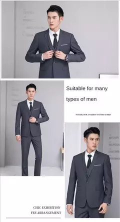 Traje elegante para hombre para boda, 3 piezas, 2 conjuntos, Blazers, chaquetas completas, chaleco, pantalones, abrigos de lujo a la moda, traje clásico Formal 2025 en internet