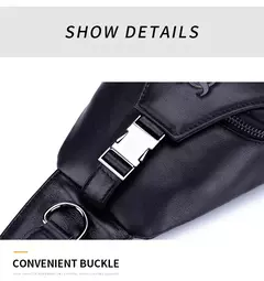 Bolso BULLCAPTAIN, bolso de pecho de cuero genuino, bolso cruzado informal de estilo a la moda para hombre, equipaje de negocios de cuero de gran capacidad para hombre - tienda en línea