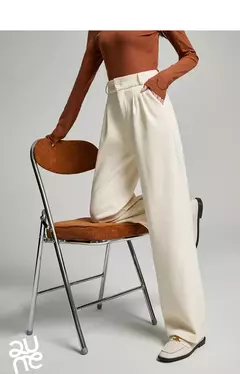 Imagen de TOYOUTH-pantalones informales gruesos para mujer, pantalón largo de felpa de cintura alta, recto, pierna ancha, para oficina, invierno, 2024