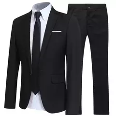 Trajes de hombre para negocios, boda, Blazers elegantes, 2 piezas, 3 conjuntos, Ternos formales completos, ropa de matrimonio, pantalones, chaquetas, disfraz de lujo - comprar en línea