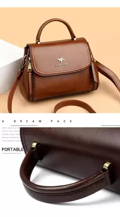 Imagen de Bolsos con asa superior de cuero suave para mujer, bolsas de mensajero de hombro de diseño lujoso, bolsos y monederos de alta calidad, bolso principal para ir al trabajo