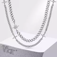 Collar de Cadena Cubana Unisex en Acero Inoxidable – Diseño Minimalista