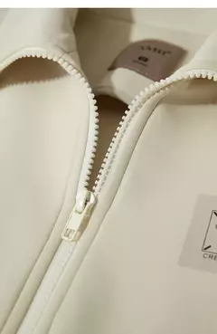 Amii-abrigo corto informal con cremallera para mujer, sudadera holgada de cuello alto, chaqueta deportiva de calle, Otoño, 2024, 12443222 - comprar en línea