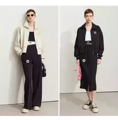 Imagen de Amii-abrigo corto informal con cremallera para mujer, sudadera holgada de cuello alto, chaqueta deportiva de calle, Otoño, 2024, 12443222