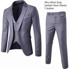 Trajes de boda para hombres Blazers 3 piezas boda negocios 2 conjuntos chaleco pantalones abrigos chaquetas clásicas completas de lujo formales - Eleganzie