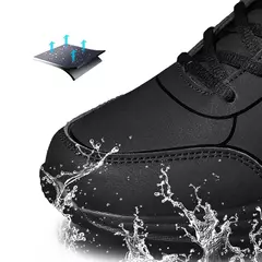 Imagen de Nuevos zapatos para correr para hombre, zapatillas cálidas de invierno para hombre, zapatos antideslizantes transpirables para caminar para hombre, zapatos informales suaves con cordones, ligeros