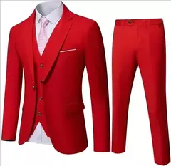 Traje elegante para hombre para boda, 3 piezas, 2 conjuntos, Blazers, chaquetas completas, chaleco, pantalones, abrigos de lujo a la moda, traje clásico Formal 2025 - comprar en línea