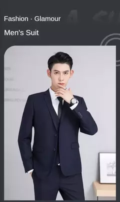 Trajes de hombre para boda, 3 piezas, 2 conjuntos completos, chaquetas elegantes de lujo de alta calidad, chaleco, pantalones, Blazers, trajes formales para adultos 2024