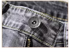 Sulee-pantalones vaqueros clásicos para hombre, Jeans azules, elásticos avanzados, rectos, de algodón, talla grande, 2024 - Eleganzie