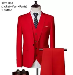 Trajes para hombres elegantes, Blazers de 3 piezas, 2 conjuntos, chaquetas de boda, chaleco, pantalones, moda de lujo, traje completo clásico, traje Formal 2025 en internet
