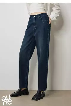 Imagen de TOYOUTH-pantalones vaqueros para mujer, Vaqueros elásticos de cintura alta hasta el tobillo, bombachos, Otoño, 2024