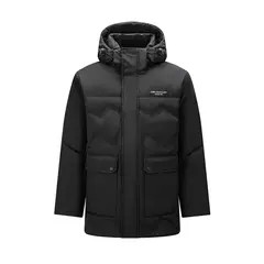 Semir-Chaqueta de plumón de longitud media para hombre, abrigo suelto con capucha, ropa de trabajo al aire libre, abrigo estampado de estilo, Invierno - buy online