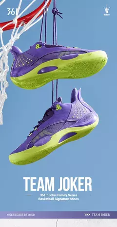 Zapatillas de baloncesto para hombre del equipo Joker de 361 grados CQT rebote estable antideslizante resistente al desgaste zapatillas de combate de alta calidad para hombre 572511105 - Eleganzie