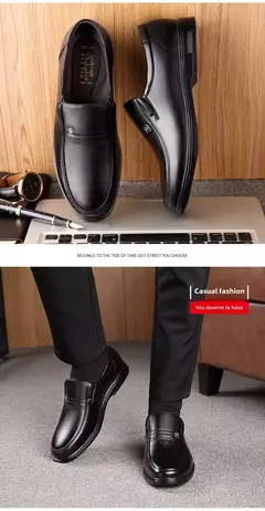 Zapatos de cuero genuino, mocasines para Hombre, zapatos de cuero informales de negocios, mocasines suaves clásicos, zapatos planos transpirables para Hombre en internet