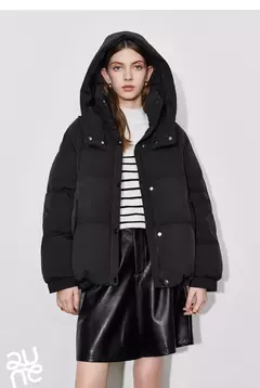 Imagen de TOYOUTH-Chaqueta de plumón de pato blanco para mujer, chaqueta ligera con capucha y cuello levantado, novedad de invierno, 2024, 90%