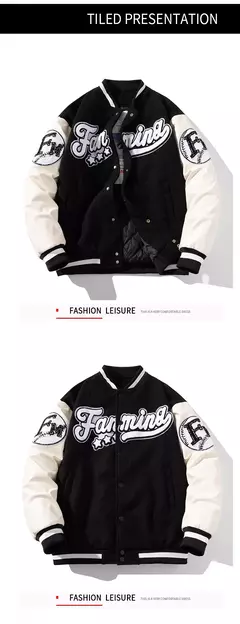 Chaqueta de béisbol con letras estampadas para hombre, abrigo de Hip Hop, ropa de calle bordada, escenario, DJ, Club, Bomber, 2023 on internet