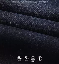 Pantalones vaqueros elásticos de Ajuste Recto para hombre, pantalones vaqueros suaves de color negro, 2023 - Eleganzie