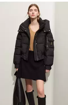 AMII-Chaqueta de plumón minimalista para mujer, Abrigo acolchado con tapa extraíble, grueso y cálido, ropa de moda para invierno, 2024, novedad de 12344192 - Eleganzie