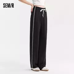 Semir-pantalones de pierna ancha para mujer, pantalón informal, drapeado, a la moda, novedad de verano, 2024 - Eleganzie