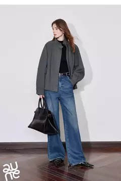 TOYOUTH-abrigo de lana para mujer, ropa gruesa con manga acampanada y cremallera, cuello levantado, prendas de vestir cálidas, otoño e invierno, 2024 en internet