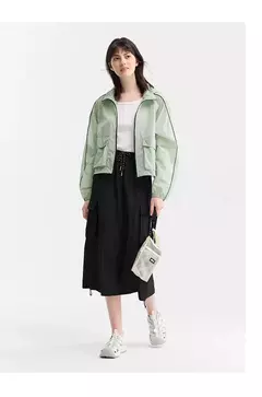 Image of Semir-Chaqueta corta con capucha para mujer, abrigo holgado de protección solar