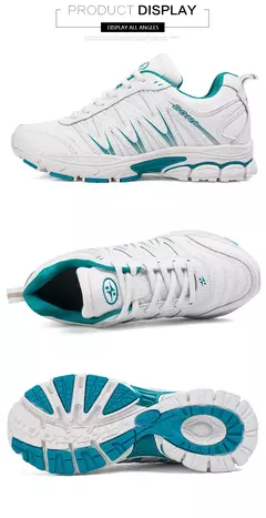Image of BONA, nuevo estilo novedoso, zapatos para correr para mujer, zapatos deportivos con cordones, zapatos deportivos para correr al aire libre, zapatos atléticos para caminar, zapatillas cómodas para mujer