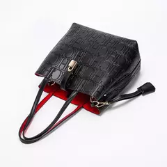 CH, bolso de hombro de alta calidad a la moda para mujer, bolso de mano con diseño de estampado de letras de Color puro para personas mayores, bolso de mano con temperamento de gran capacidad