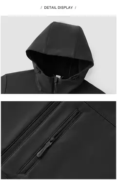 Chaqueta Semir para hombre, ropa de abrigo con capucha repelente al agua, forro polar, Top de primavera 2021, Color sólido, versátil - buy online