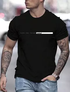 Camiseta estampada de manga corta con cuello redondo de verano para hombre, camiseta cómoda informal, ropa de moda para hombre, camisetas gráficas