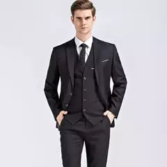 Traje para hombre elegante boda 3 piezas 2 conjuntos Blazers chaquetas completas chaleco pantalones moda Formal abrigos de lujo 2025 traje clásico - Eleganzie