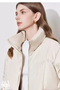 TOYOUTH-abrigo de plumón para mujer, chaqueta informal con cremallera y cuello levantado, plumón de pato blanco 20224, otoño e invierno, 90% - comprar en línea