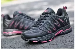 Image of BONA, nuevo estilo novedoso, zapatos para correr para mujer, zapatos deportivos con cordones, zapatos deportivos para correr al aire libre, zapatos atléticos para caminar, zapatillas cómodas para mujer