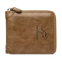 Cartera de cuero para hombre de lujo para hombre Monedero masculino con cremallera tarjeteros con bolsillo para monedas carteras Rfid regalos para hombres bolsa de dinero en internet