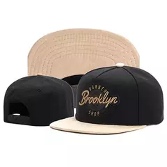 Imagen de Gorra de béisbol con bordado de letras BROOKLYN, gorras de marea de hip-hop a la moda, sombrero plano universal para hombres y mujeres, sombreros para el sol para deportes al aire libre