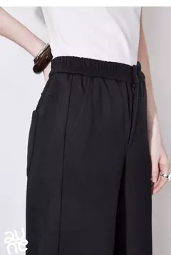 TOYOUTH, pantalones informales para mujer, primavera 2025, nuevos pantalones largos de algodón de pierna ancha rectos ajustados de cintura alta, color blanco - Eleganzie