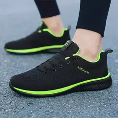 Zapatillas de correr para hombre y mujer, zapatos deportivos ligeros, clásicos, de malla, transpirables, informales, mocasines de moda en internet
