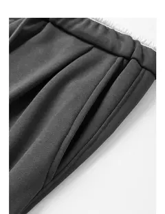 TOYOUTH, pantalones informales para mujer, primavera 2025, nuevo estilo deportivo, pantalones largos rectos de pierna ancha con cordón brillante y cintura elástica - tienda en línea