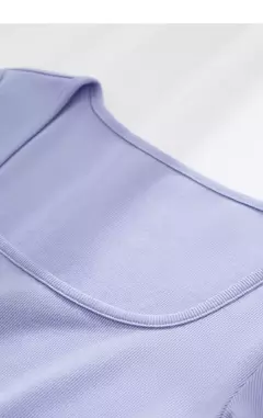 AMII-camisetas minimalistas para mujer, camisetas con cuello en U, cómodas, elásticas, ajustadas, versátiles, de manga corta, para verano 2024 12342288 - Eleganzie