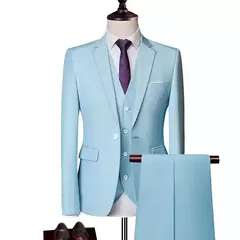 Trajes para boda para hombre, conjunto elegante de 3 piezas, 2 chaquetas, chaleco, pantalones, Blazers de lujo, traje Formal, moda clásica, traje completo 2025 - buy online