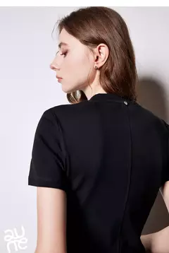 Imagen de TOYOUTH-Camiseta de manga corta para mujer, Tops blancos cortos versátiles, Lyocell, cuello redondo, corte ajustado, primavera 2025
