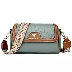Bolso de hombro de cuero Pu de piedra para mujer, bolso para mamá, bolso cruzado a la moda para madre, bolso para axila, bolso cuadrado pequeño - Eleganzie