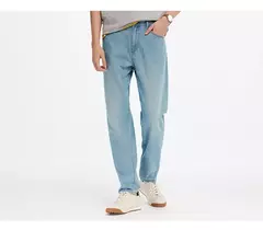 Semir Jeans hombres Retro desgastado lavado sensación fresca pantalones cónicos 2025 nuevos pantalones largos de verano clásico versátil para ropa Casual on internet
