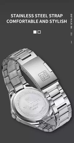 NAVIFORCE, diseño Original, relojes de moda para hombre, calendario Simple de acero inoxidable, relojes de pulsera impermeables para hombre, reloj Masculino en internet