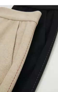 AMII-pantalones minimalistas de punto en espiga para mujer, pantalón de pierna ancha de cintura alta, informal, para ir al trabajo, invierno, 2024 12444064 - buy online