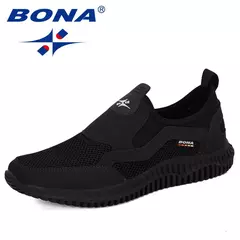 BONA-zapatos Krasovki de malla transpirable para hombre, zapatillas informales superligeras, Tenis masculinos, novedad en internet