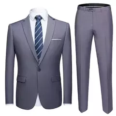 Traje para hombre, boda, elegante, 3 piezas, 2 conjuntos, chaquetas, chaleco, pantalones, Blazers, abrigos formales de negocios para novio, disfraz 2025 - tienda en línea