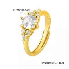 Anillo de Promesa de Circón con Corazón – Elegancia Ajustable - buy online