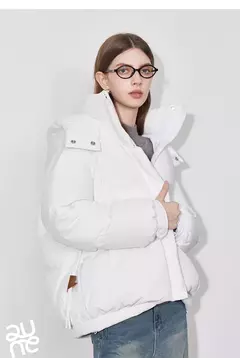 TOYOUTH-Chaqueta de plumón de pato blanco para mujer, chaqueta ligera con capucha y cuello levantado, novedad de invierno, 2024, 90% en internet