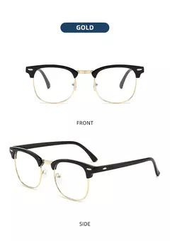 Gafas de sol fotocromáticas clásicas de medio marco para hombres y mujeres, gafas de sol camaleón con remaches Retro, gafas de sol para conducir que cambian de Color a la moda para hombre - tienda en línea